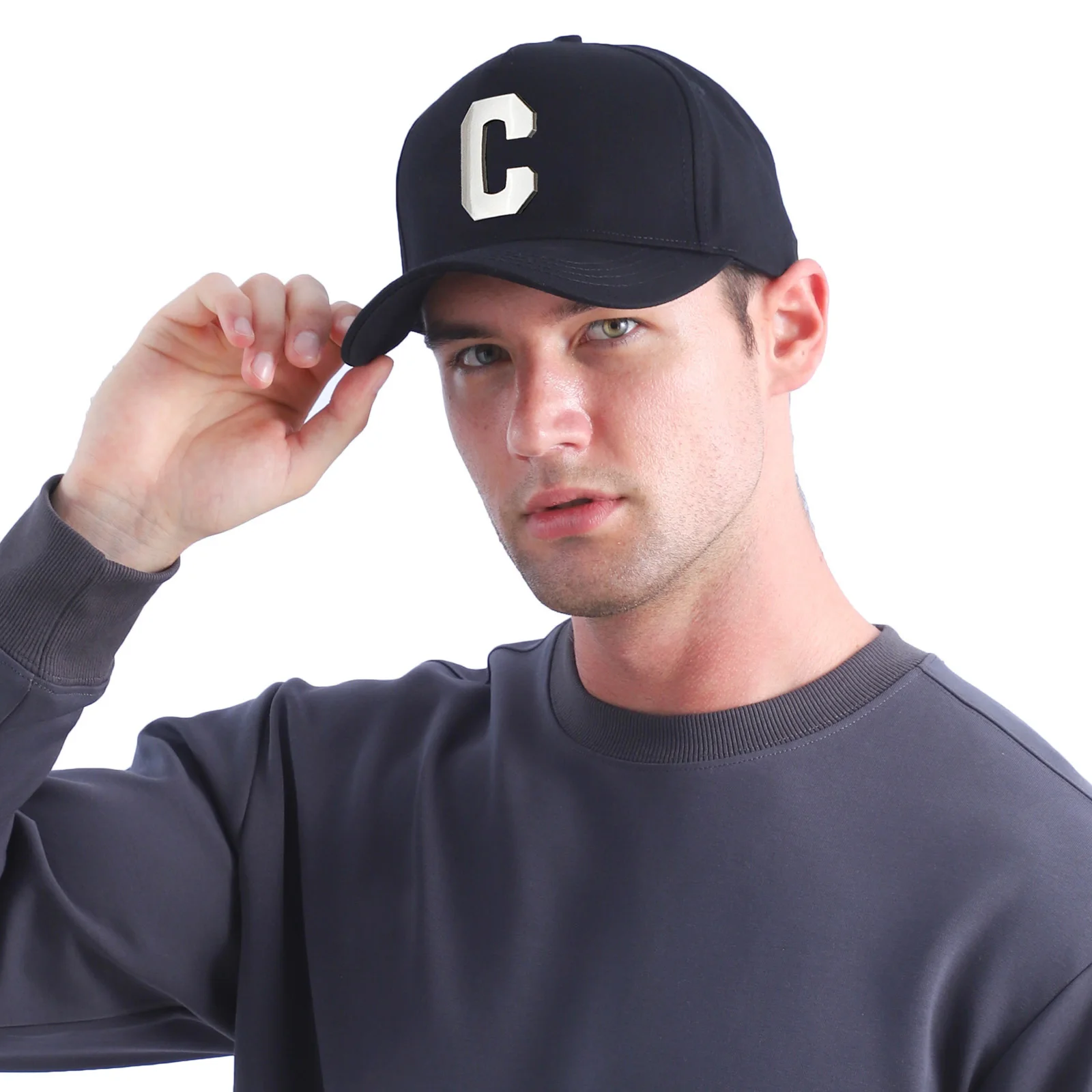 Брендовые мужские бейсбольные кепки размера плюс с высокой короной повседневные