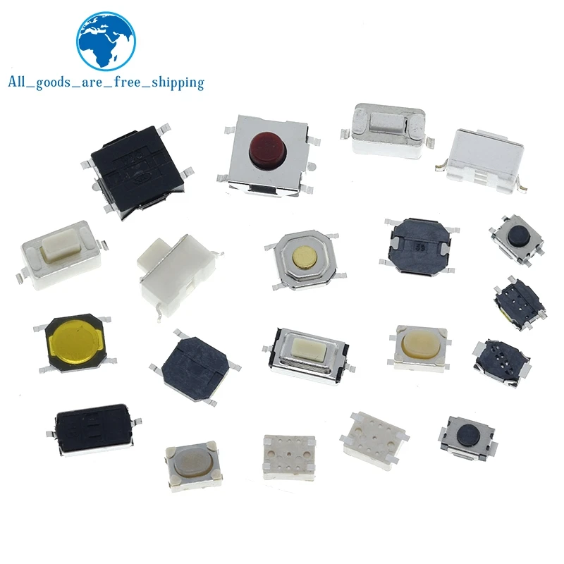 Тактильный кнопочный переключатель 3*6 3*4 4*4 SMD 10 шт. 2 контакта 4 сенсорный