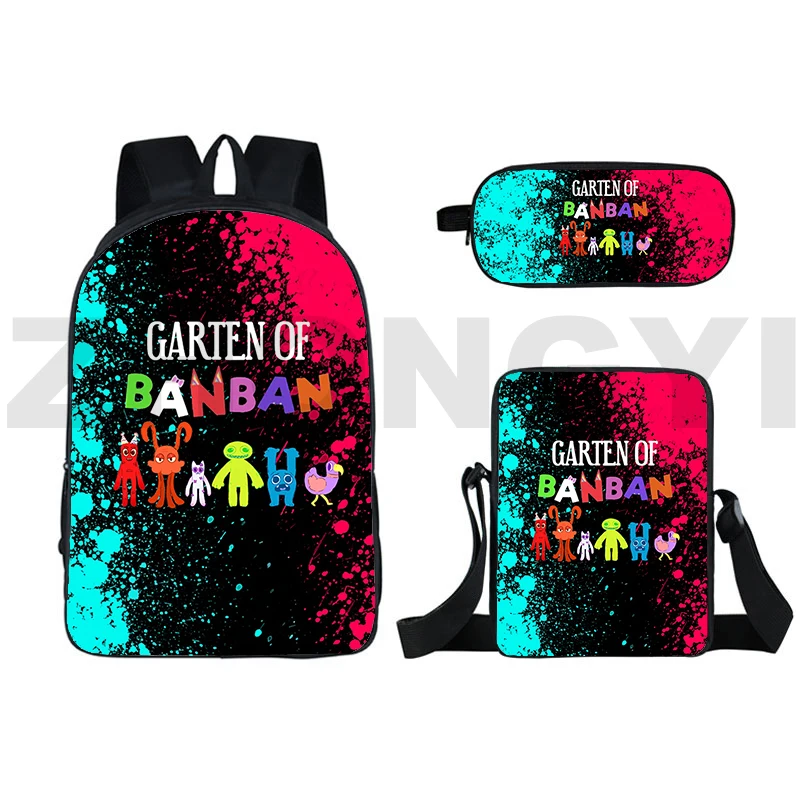 3 шт./компл. Garten of BanBan 2 Рюкзаки с принтом Мужские крутые красивые стильные