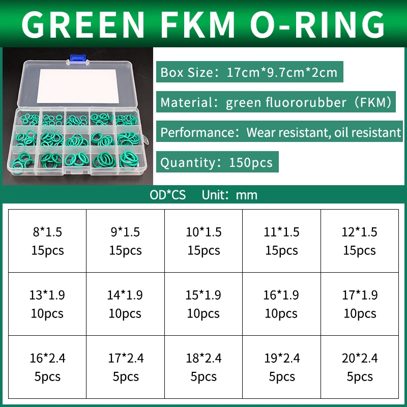 

Комплект уплотнительных колец из резины