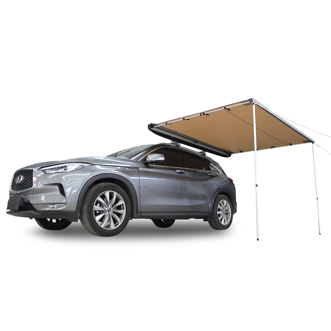 

Waterproof canvas camping car side awning optional With car roof tent
