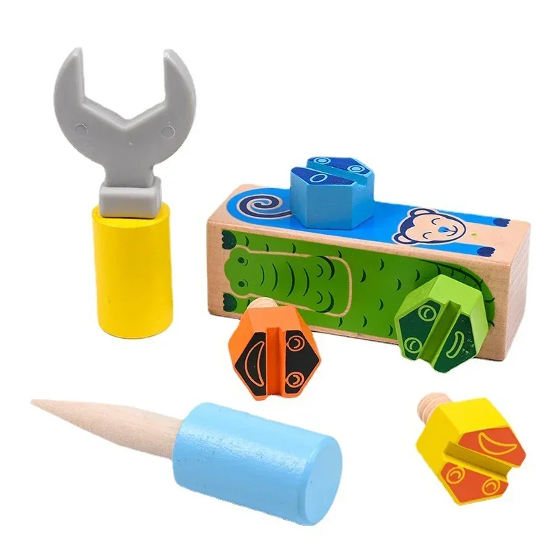 Монтессори винт гайка сборочный инструмент игрушечная одинаковый цвет