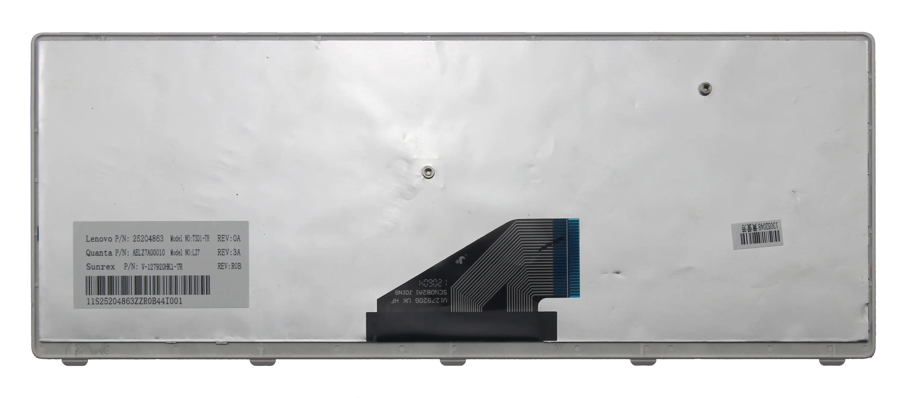 LARHON Новая Черная Турецкая клавиатура с серебристой и серой рамкой для Lenovo ideapad U310