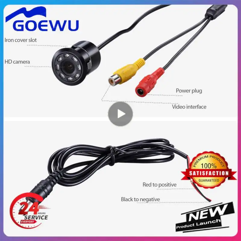 

1~6PCS Waterproof Auto Parking Monitor Night Cam 8 Led Portable Universal Camera Car Interior Accessories Durable