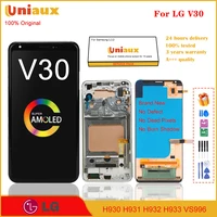 6 0original amoled for lg v30 lcd h930 h931 h932 vs996 us998 display touch screen digitizer assembly for lg v30 lcd replacement