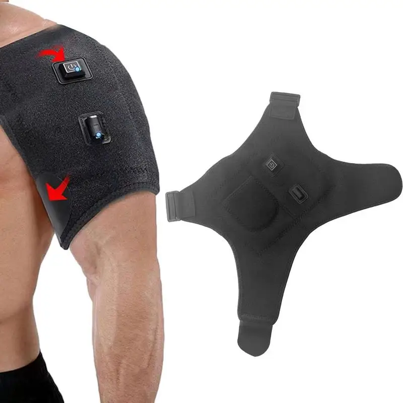 

Electric Neck Shoulder Massager Heating Pad Heated Shoulder Wrap with Massage for Men Women Neck Shoulder Pain Relief