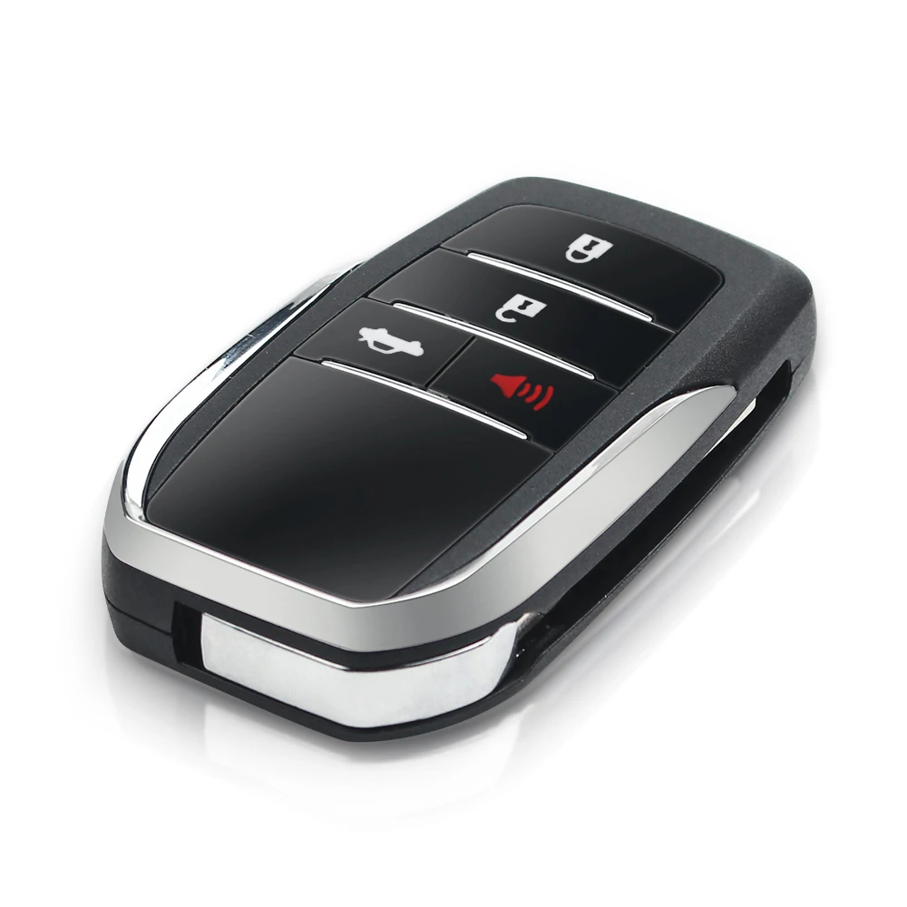 KEYYOU Fob 2/3/4 кнопки Модифицированный Корпус ключа откидной Чехол для Toyota Tacoma Rav4 Sequoia