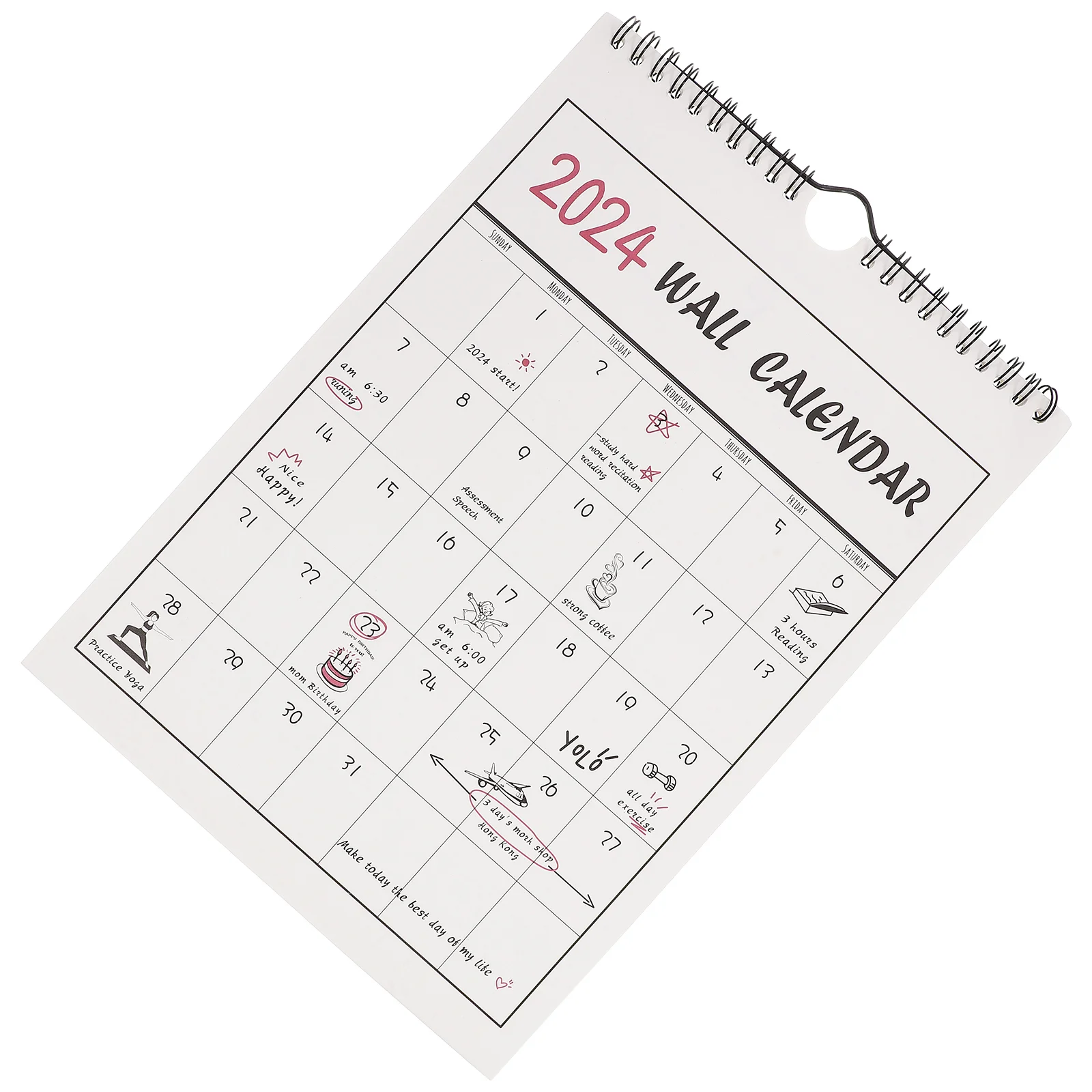 

Настенный календарь комната ежемесячная запись решетка Бытовая прочная фотография домашняя работа