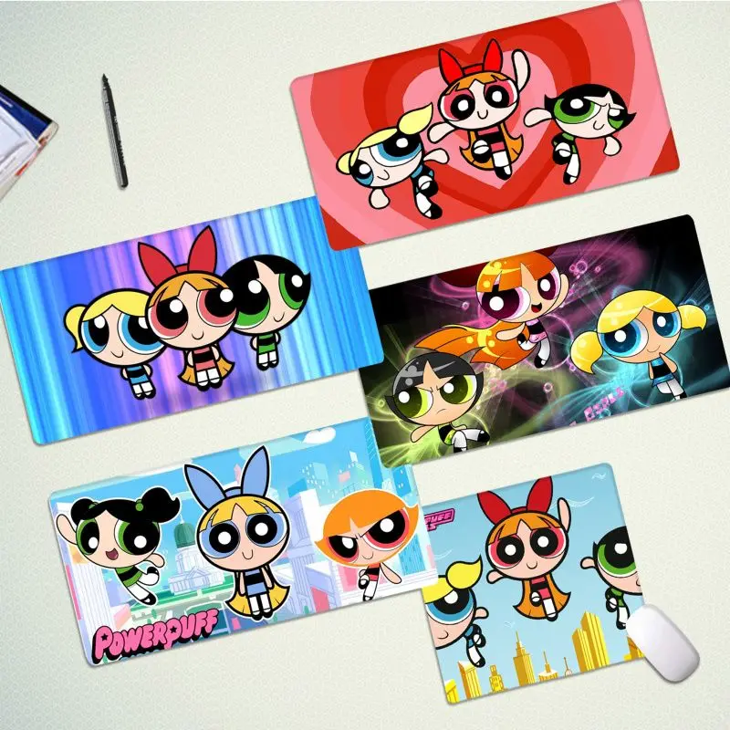 

Милый игровой коврик для мыши P-Powerpuff для девочек, мои любимые офисные мыши, игровой мягкий коврик для мыши, размер для игрового коврика для клавиатуры