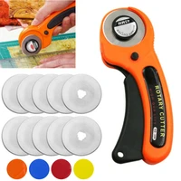 45mm rotary cutter leather cutting tool circular blade craft fabric cutter diy patchwork sewing quilting knife