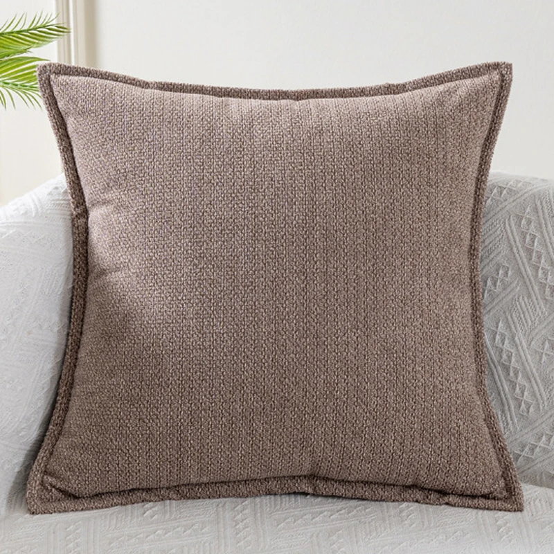 

Твердая наволочка, мягкие плюшевые квадратные наволочки с дизайном края для офиса, дома, гостиной, кровати, дивана, декор