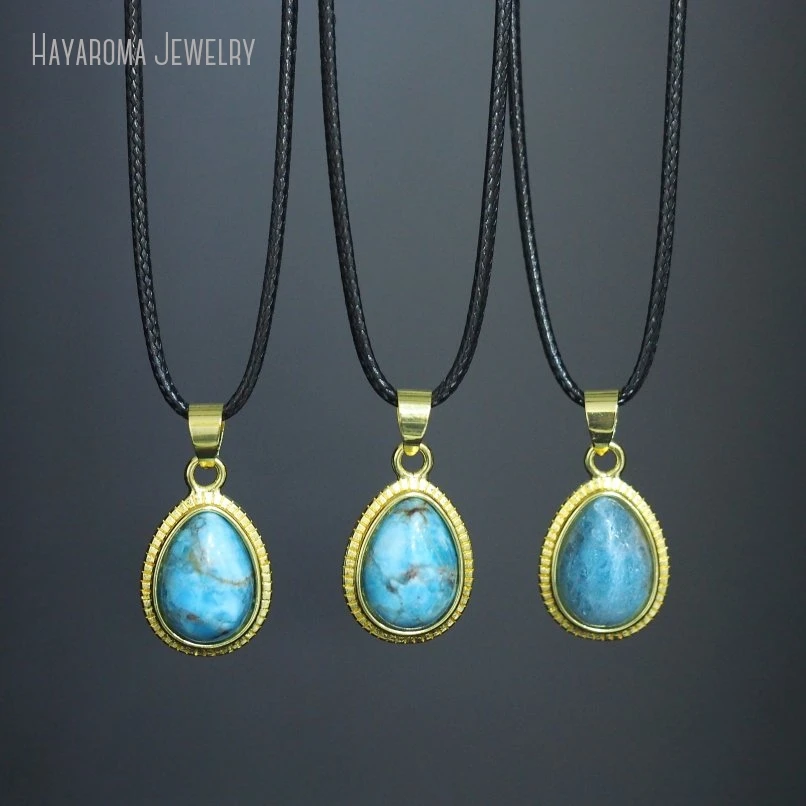 20 шт. золотой цвет в форме капли воды оптовая продажа ювелирных изделий ожерелье