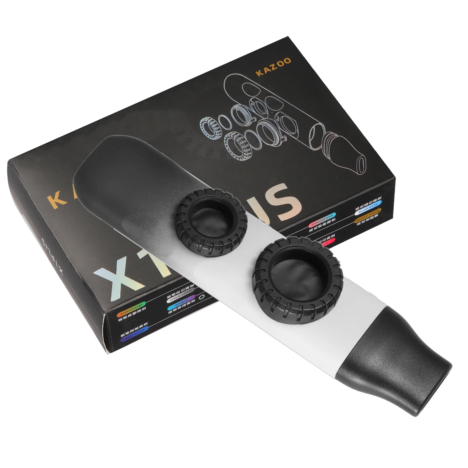 Портативная гитара Kazoo инструмент гармоника с двойным отверстием для взрослых