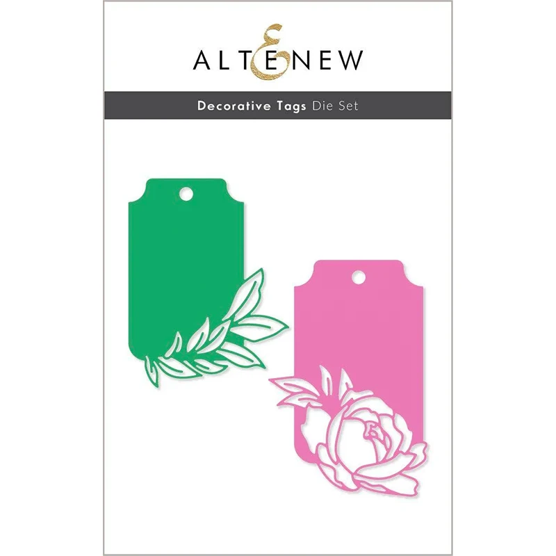 

Decorative Flowers Tags Metal Cutting Dies Craft for Scrapbooking Handmade Knife Mould Blade Punch Stencils Dies Cut Model Decor