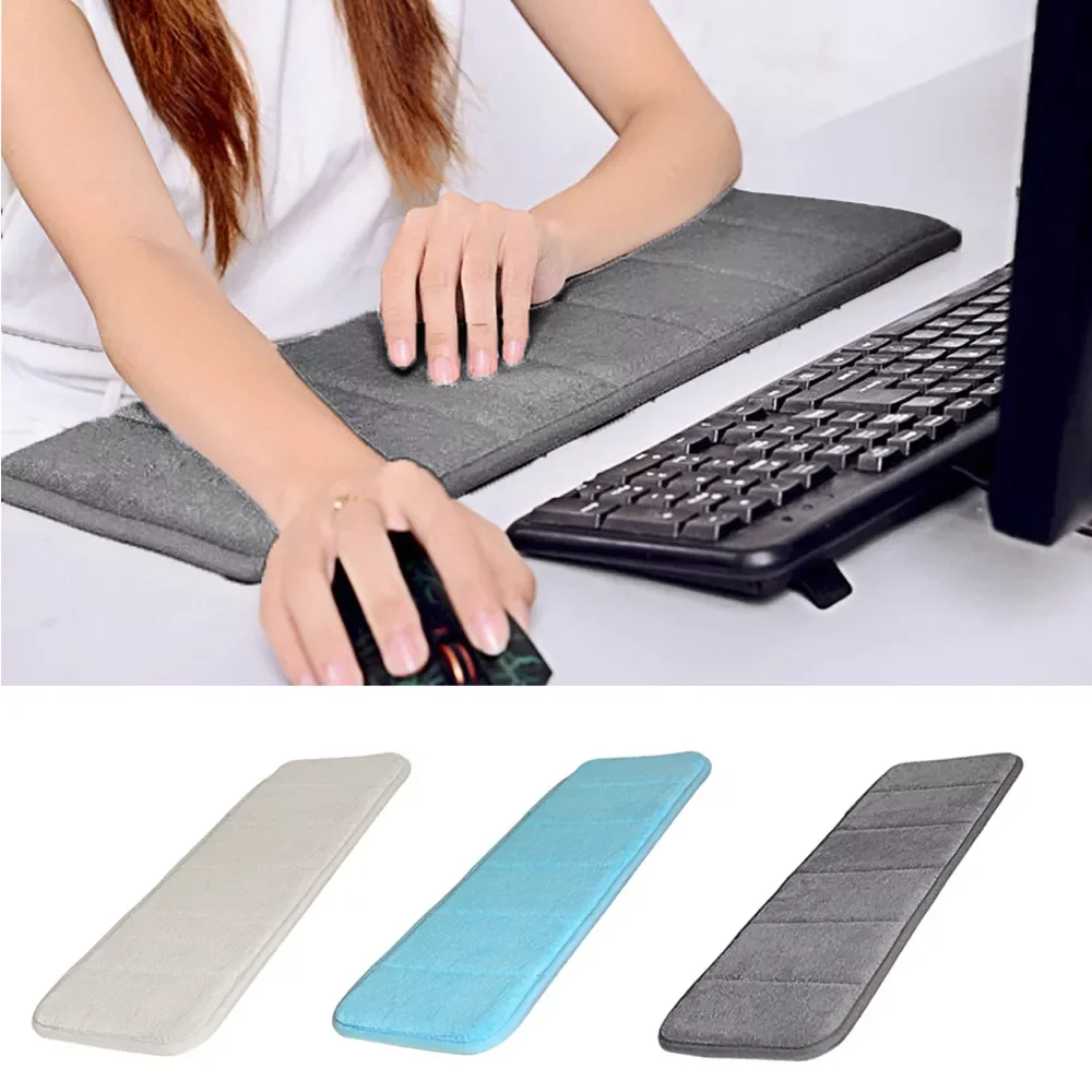 

Vococal Ultra Memory Cotton Keyboard Pad Soft Sweat-absorbent Anti-slip Computer Wrist Elbow Mat Gift for Office Table Desktop
