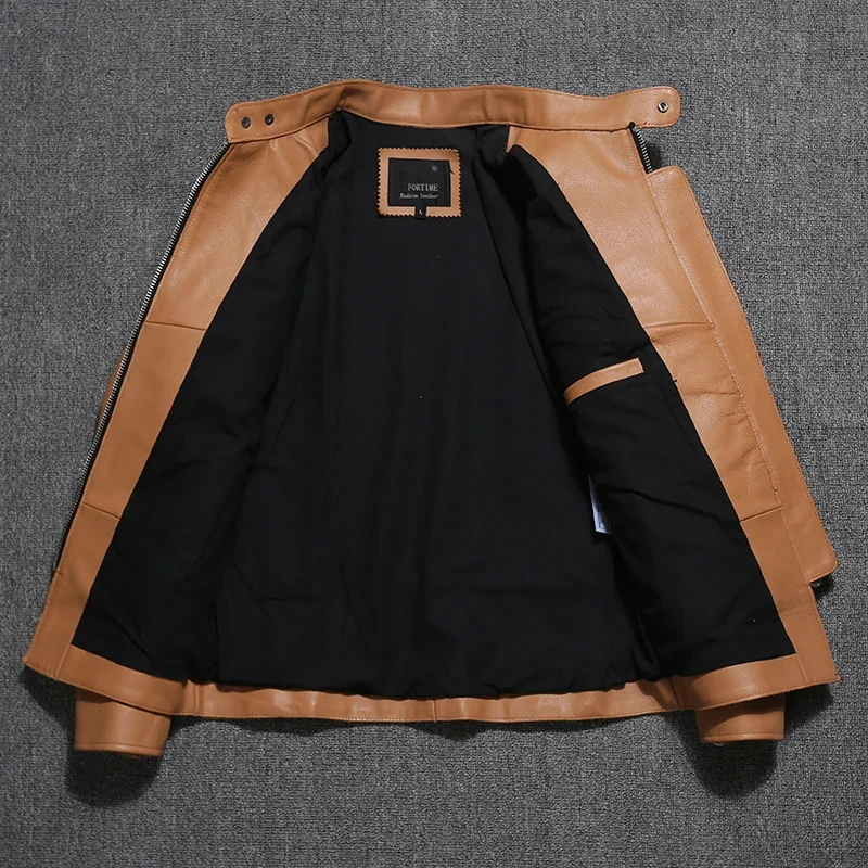 . Крутая мужская кожаная куртка motor Riker. Продажа молодежной модной коровьей