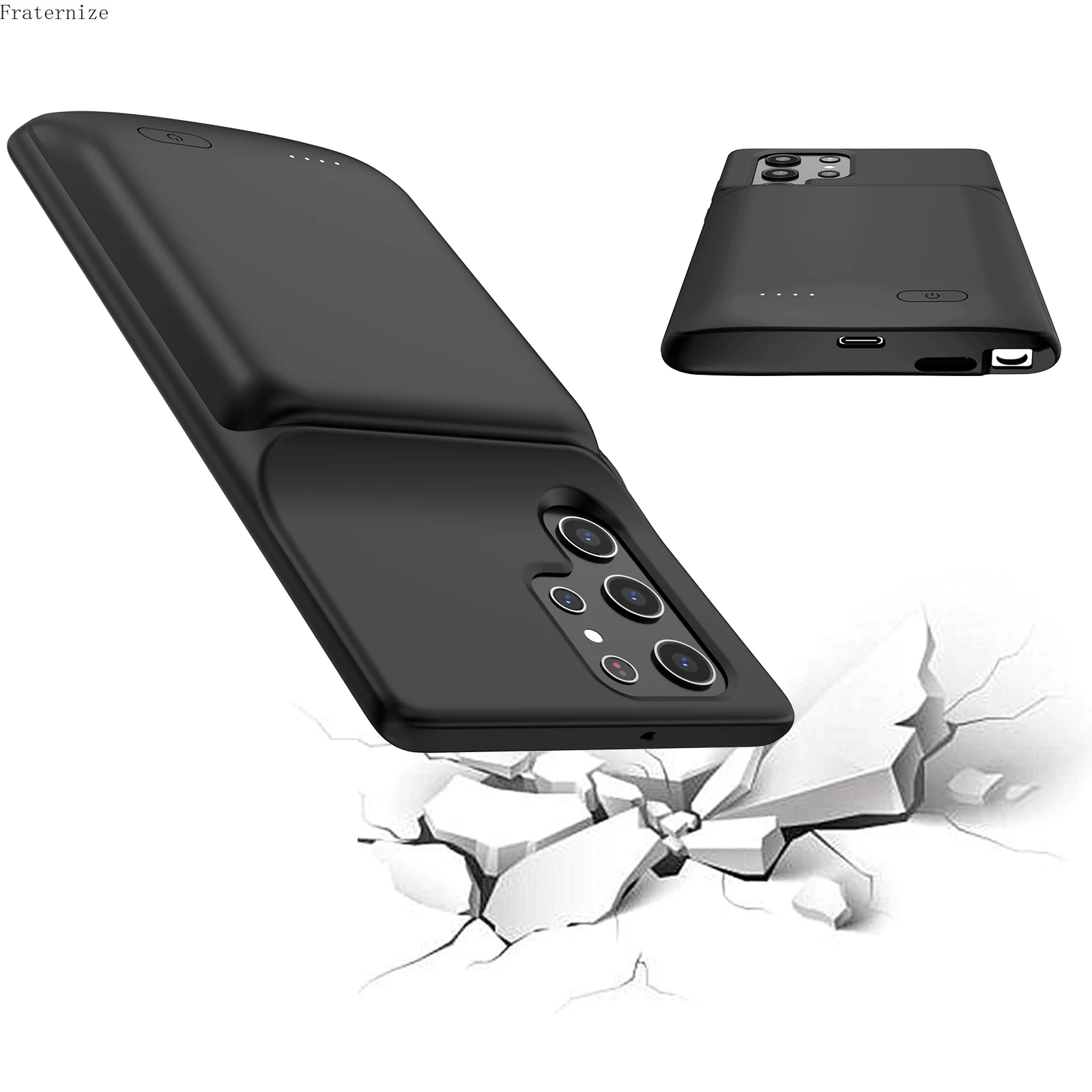 Умный чехол с зарядным устройством для Samsung Galaxy S22 Ультра телефона аккумулятором