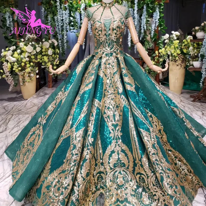 

AIJINGYU Medieval Wedding Dress Luxury Princess Preowned Lace Bodice Ball Prices Gown