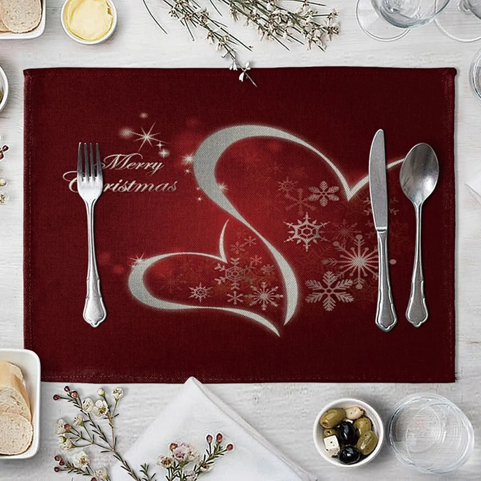 

Кухонные коврики, термостойкие центральные части обеденного стола в красном месте, коврики для обеденного стола, набор квадратных предмето...