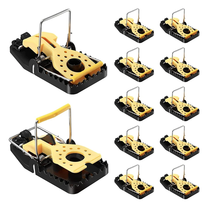 

CAT Mouse Trap, 12 Pack Upgraded Mouse Traps Powerful Small Rat Trap Mice Killer With Cheese-Like Shape For Indoor