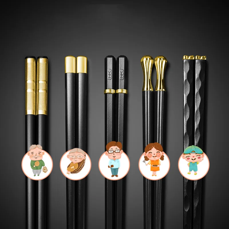 

5 Pairs High Quality Chopsticks Set Japanese Chinese Chopsticks Reusable Korean Food Sushi Sticks Tableware палочки для еды