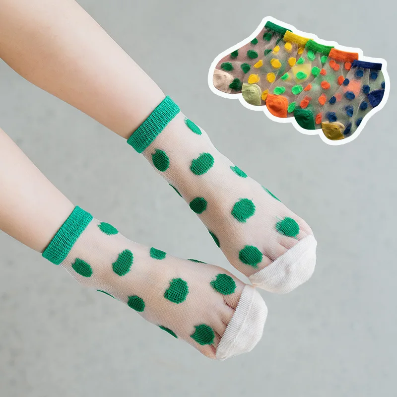 

Модные ультратонкие дышащие детские носки 5 парт/Лот Детские чулки в горошек со смайликом низкие носки бесплатная доставка