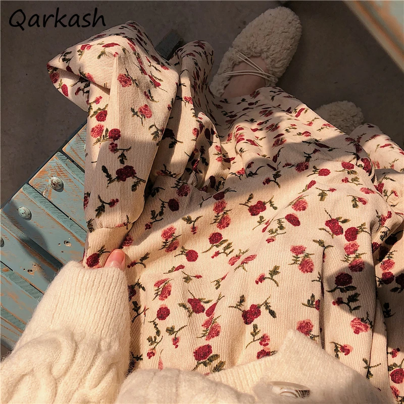 

Юбка женская зимняя до середины икры, Стильная Милая универсальная уличная одежда с принтом в стиле Ins, очаровательная, в стиле ольччан, для отдыха в стиле преппи