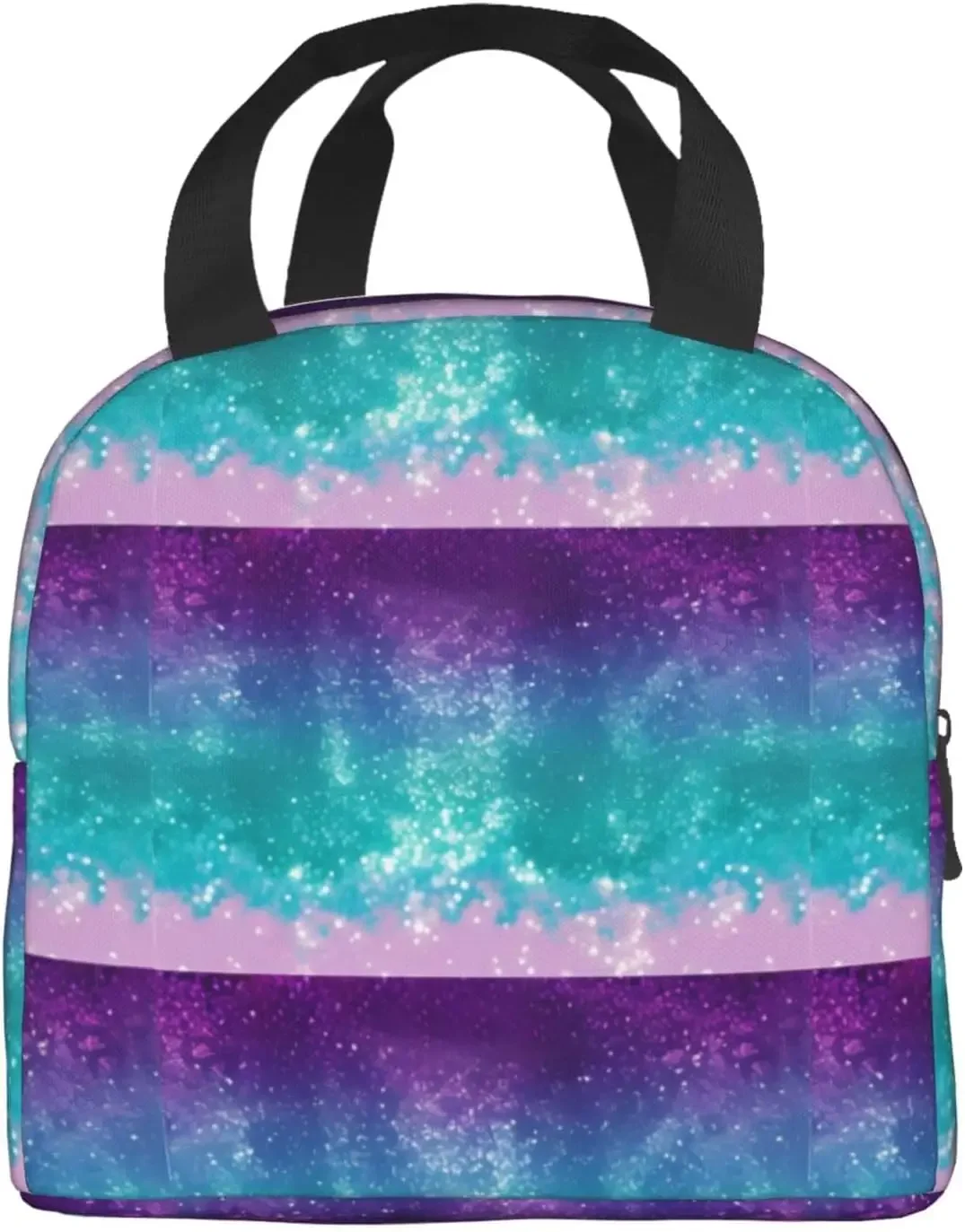 Фиолетовый Бирюзовый синий градиент Stardust изолированный Ланч-бокс термальный