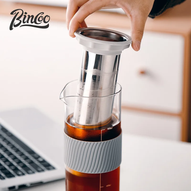 

Стеклянный кофейник, 800 мл, для заваривания льда, холодным методом, кухонные принадлежности