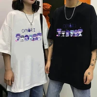 2021 anime omori t shirt harajuku summer short sleeve tee shirt cosplay clothe casual streetwear men and women tops