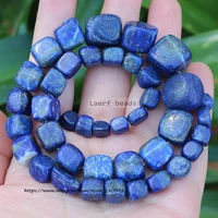 100 natural blue lapis lazuli gem stone irregular beads 6 15mm 17inch for diy jewelry making