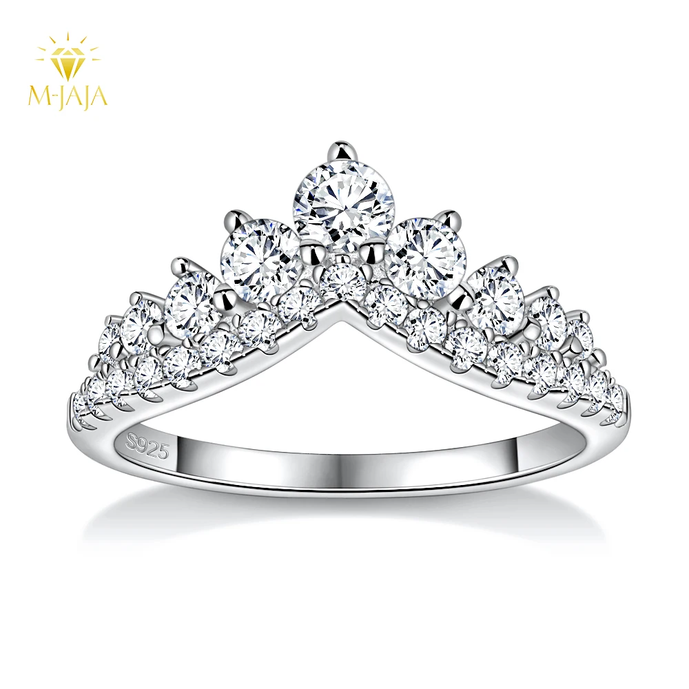 Фото M - JAJAJA Кольцо Mossan Stone 925 Серебряное обручальное кольцо 2025 Свадебный подарок мода ювелирные изделия №1