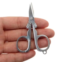 mini small edc stainless steel fold scissor tijera tesoura pocket tool utility gadget portable camp hike travel first aid kit