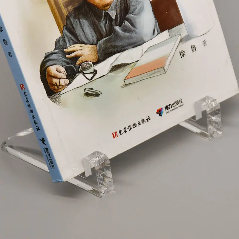 

1 Pair Photo Frame Support Transparent Acrylic Books Magazine Holder Desktop Storage