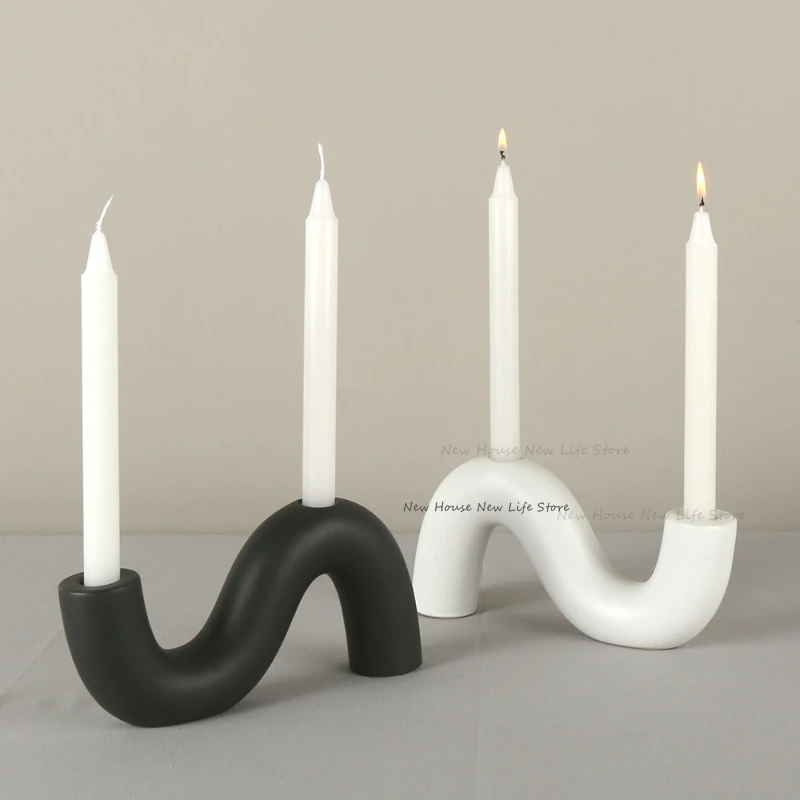 Silicone Mold Crystal Mirror Epoxy Resin Mould Diy Cement Gypsum Candle Holder Mould Home Decoration
