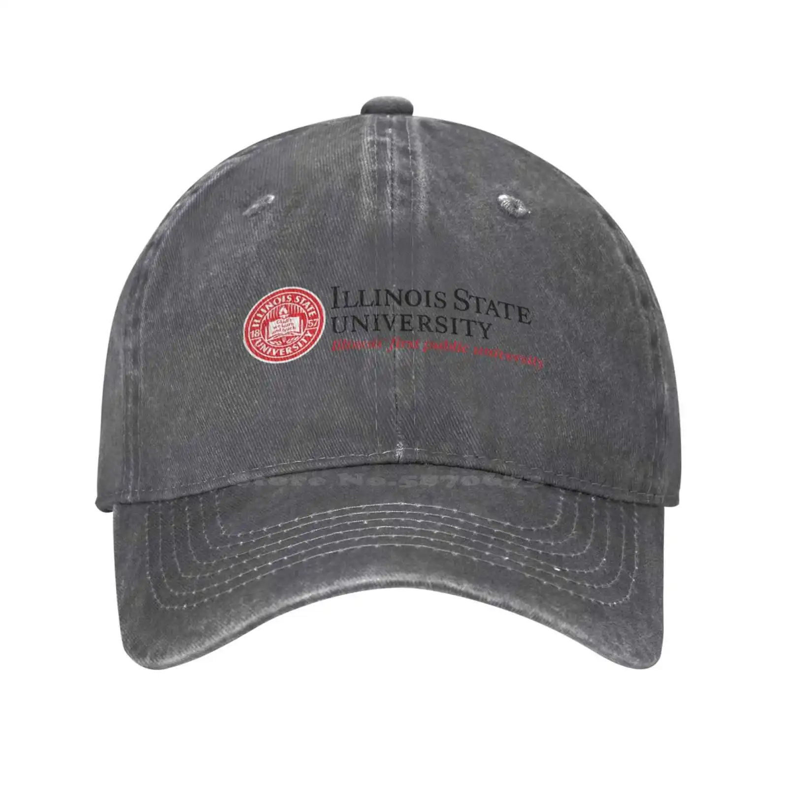 

Illinois State University Logo Fashion quality Denim cap Knitted hat Baseball cap
