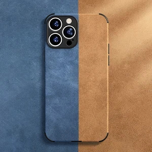 luxury lambskin pu leather case for iphone 13 12 11 pro max mini xr xs x 8 7 plus se 3 2020 soft silicone shockproof phone cover free global shipping