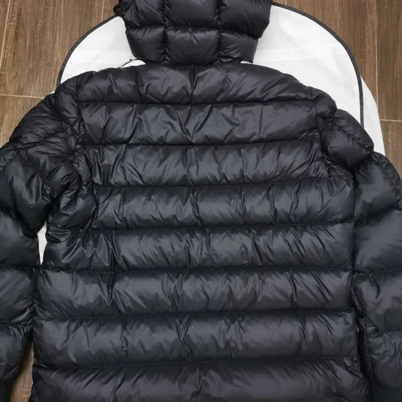 Осенне-зимний мужской пуховик с капюшоном пушистое теплое пальто лямкой на руку