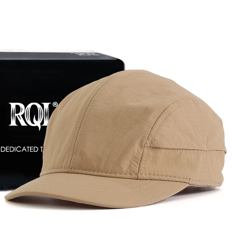 Бейсбольная Кепка Унисекс С Короткими Полями 5 см и застежкой сзади