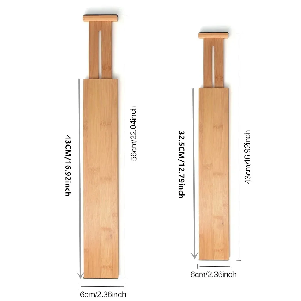 Бамбуковые перегородки для ящиков регулятор хранения спальни кухни удлиненный