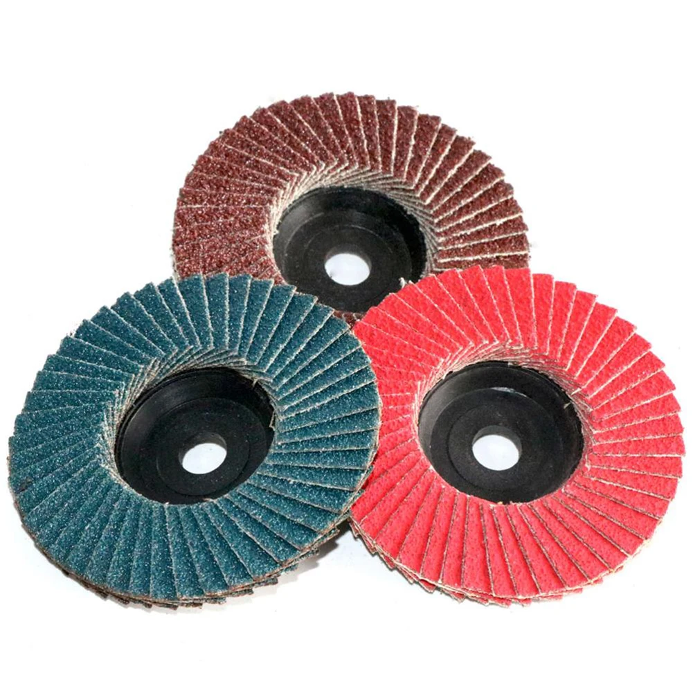 Grinder Flap Discs Sanding Wood Abrasive Tool 75mm 10mm hole 6pcs 3" Grinding