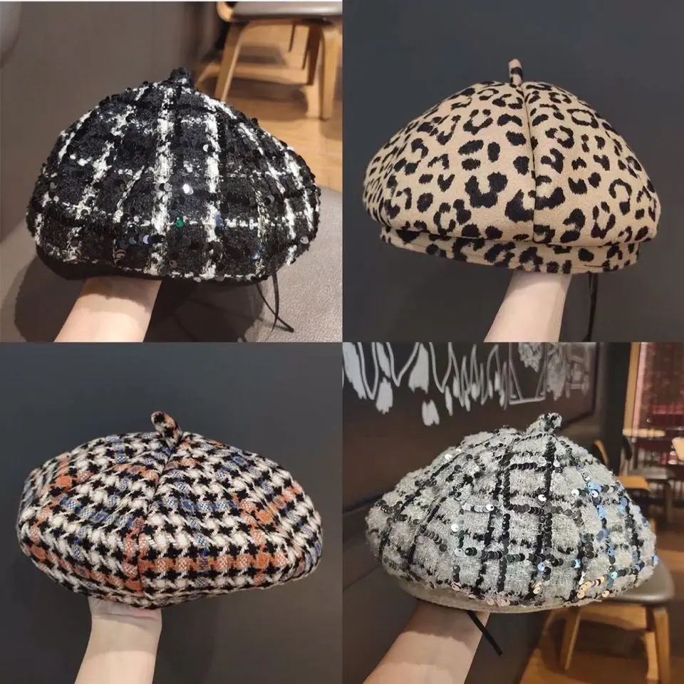 

Новинка Весна 2023, легкий роскошный модный детский берет, модная восьмиугольная шляпа для девочек, детская шапка художника, бутик, простой ст...