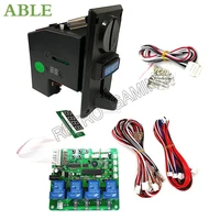 multi currency coin acceptor yj923 dc 12v signal output timer control board jy21 kit for arcade machine cabinet game parts