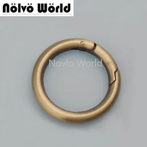 100 шт. 7 видов цветов 32 мм 1,2 дюймов античная бронза ремень защелкивающийся зажим пусковое кольцо на ворота оптовая продажа