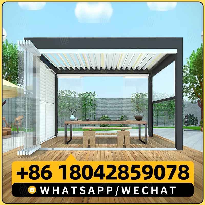 TOMA моторизованная водонепроницаемая беседка кано биоклиматика ретракционная