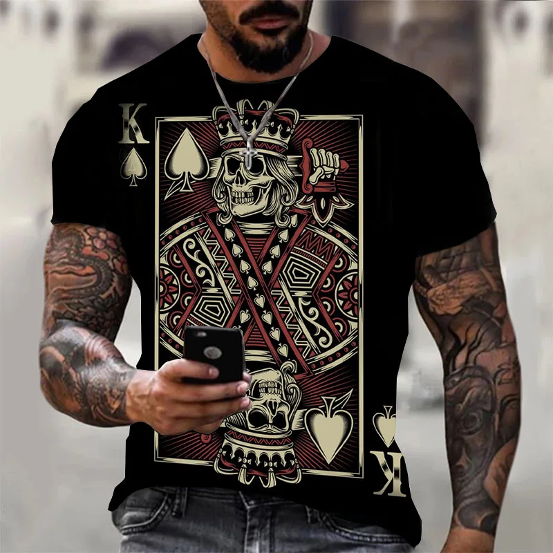 Мужская Летняя воздухопроницаемая футболка Повседневная с принтом 3D очень