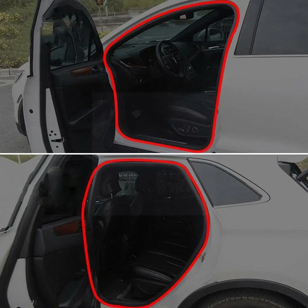 

L-type Double Layer Auto Door Seal Strip Rubber Sealing Styling Noise Adhesive Strip Car Seals Mouldings Insulation Car Sti P5f9