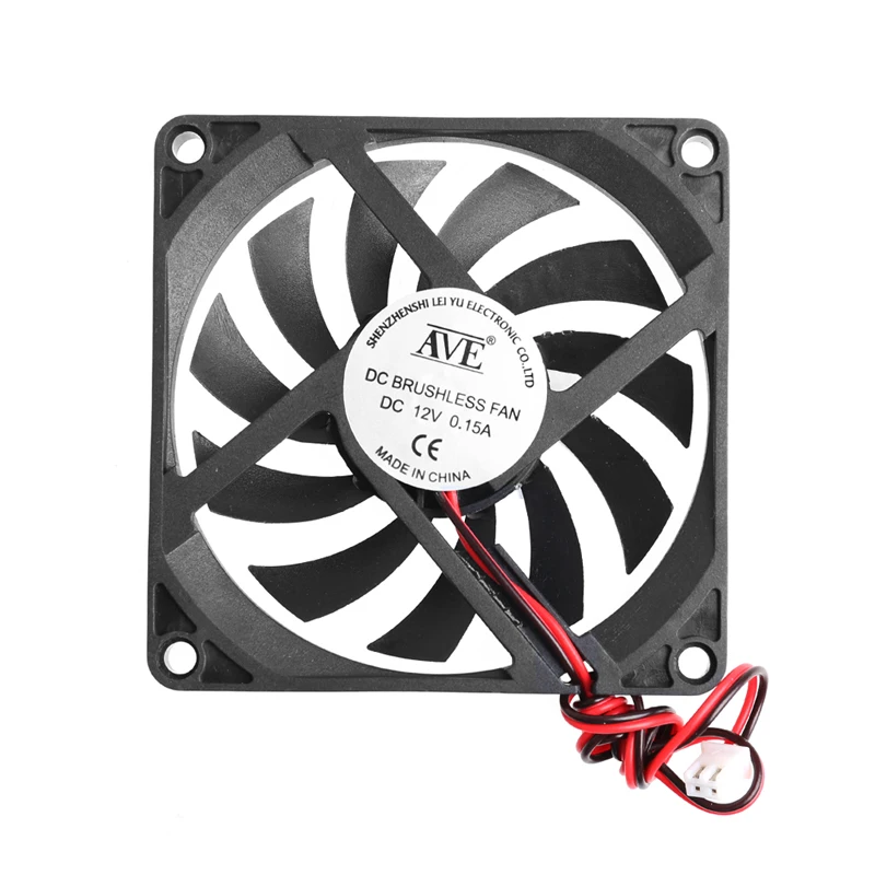 

2020 HOT Sale 12V Cooler Fan for PC 2-Pin 80x80x10mm Computer CPU System Heatsink Brushless Cooling Fan 8010