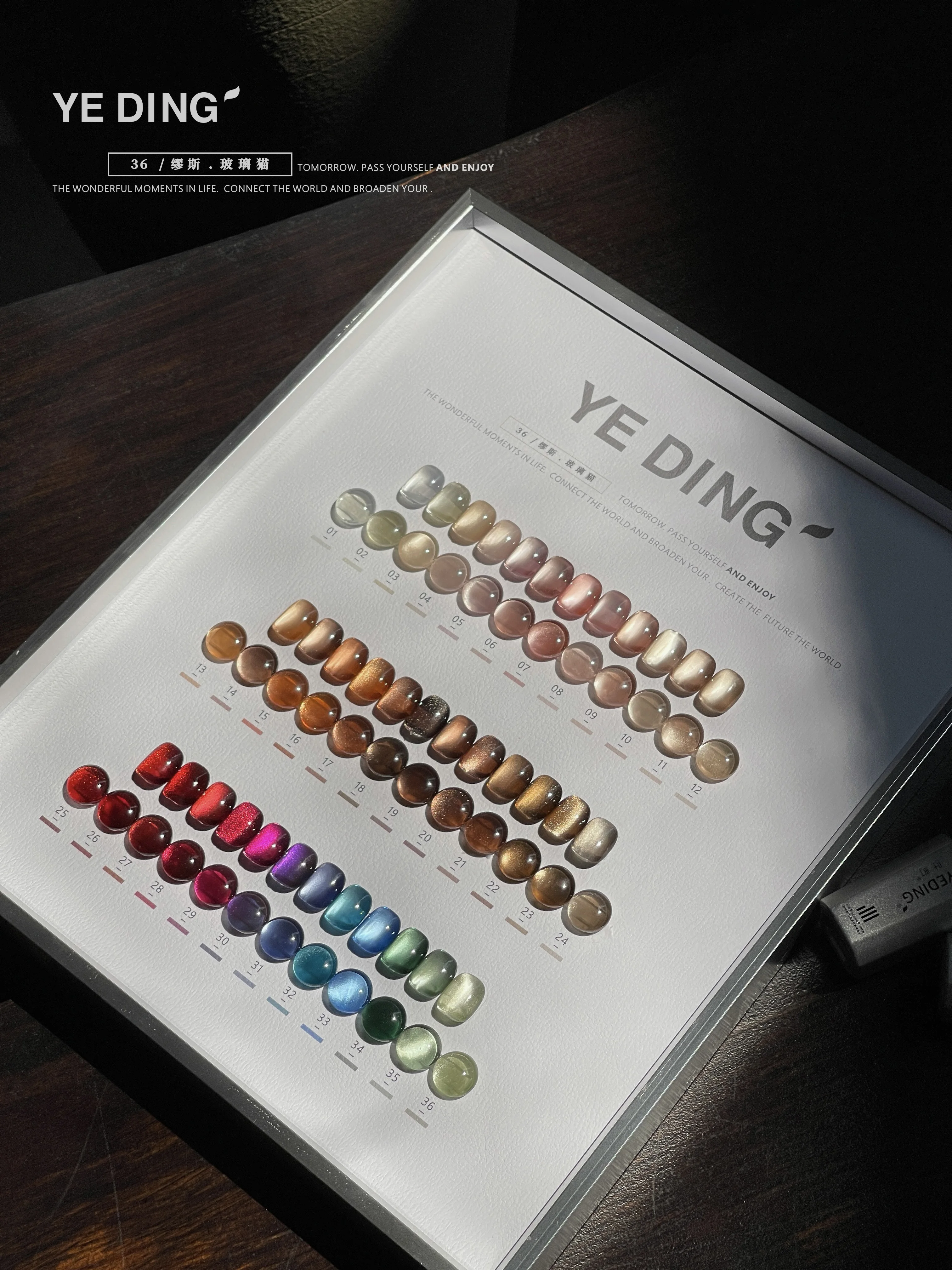 Яркий набор для дизайна ногтей YEDING 36 цветов в салоне новинка 2024 профессиональная