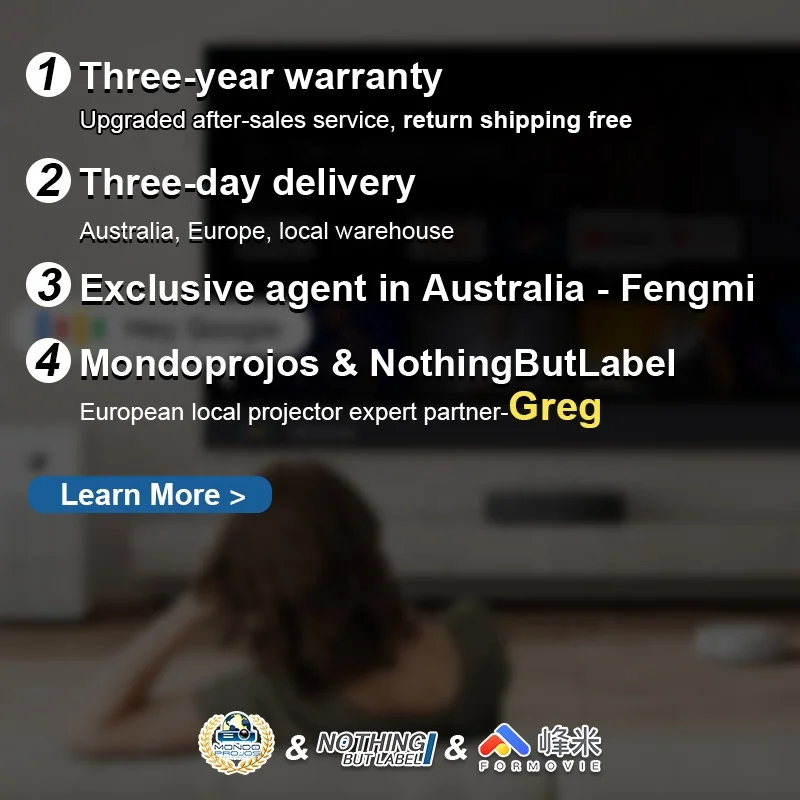 Fengmi новый запуск светодиодный проектор фары микро открытый 4K мини-проектор V10 Dlp